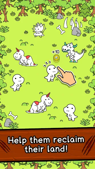 Dino Evolution: Dinosaur Game взлом APK — Безлимитные монеты и улучшения — скриншот 2 Dino Evolution: Dinosaur Game взлом APK — Безлимитные монеты и улучшения — скриншот 2