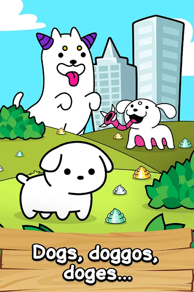 Dog Evolution: Idle Merge Game MOD APK скачать на Андроид — Безлимитные деньги и алмазы — скриншот 1 Dog Evolution: Idle Merge Game MOD APK скачать на Андроид — Безлимитные деньги и алмазы — скриншот 1