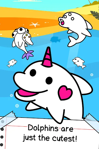 Dolphin Evolution: Idle Mutant на телефон — скачать мод: Безлимитные деньги и ресурсы — скриншот 1 Dolphin Evolution: Idle Mutant на телефон — скачать мод: Безлимитные деньги и ресурсы — скриншот 1