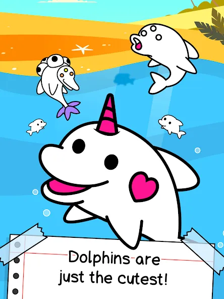 Dolphin Evolution: Idle Mutant на телефон — скачать мод: Безлимитные деньги и ресурсы — скриншот 5 Dolphin Evolution: Idle Mutant на телефон — скачать мод: Безлимитные деньги и ресурсы — скриншот 5