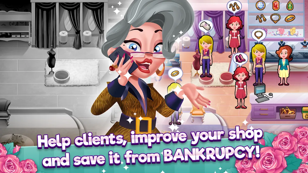 Ellie's Wedding: Dress Shop взломанный APK — Безлимитные монеты и все наряды — скриншот 2