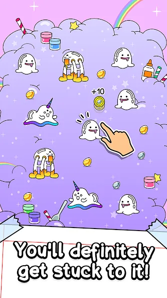 Slime Evolution: Merge ASMR бесплатно на Андроид — мод: Безлимитные деньги и алмазы — скриншот 2 Slime Evolution: Merge ASMR бесплатно на Андроид — мод: Безлимитные деньги и алмазы — скриншот 2