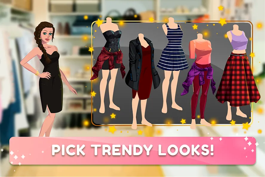 Скачать мод Fashion Fever 2: Dress Up Game — Безлимитные деньги и все наряды открыты — скриншот 2 Скачать мод Fashion Fever 2: Dress Up Game — Безлимитные деньги и все наряды открыты — скриншот 2