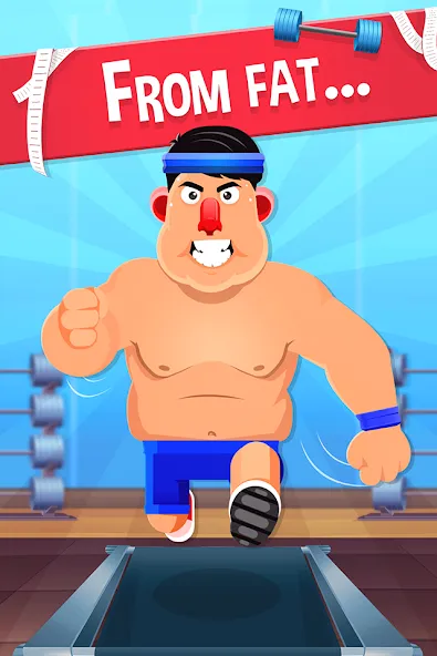 Fat No More: Sports Gym Game! (Мод: Безлимитные деньги и премиум-доступ) — скачать на Андроид — скриншот 1 Fat No More: Sports Gym Game! (Мод: Безлимитные деньги и премиум-доступ) — скачать на Андроид — скриншот 1