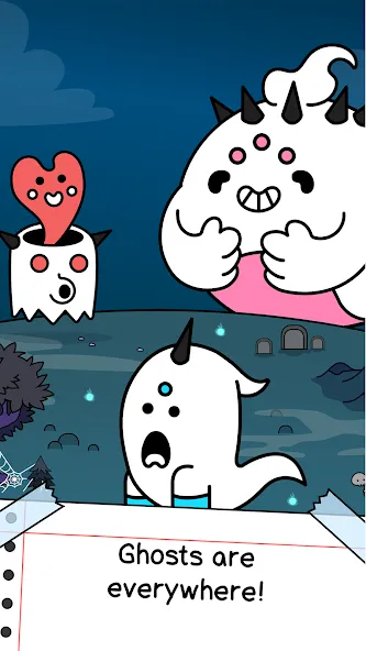 Скачать Ghost Evolution: Merge Spirits последней версии — Много духов и быстрая эволюция — скриншот 1 Скачать Ghost Evolution: Merge Spirits последней версии — Много духов и быстрая эволюция — скриншот 1