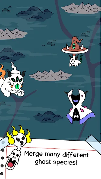 Скачать Ghost Evolution: Merge Spirits последней версии — Много духов и быстрая эволюция — скриншот 3 Скачать Ghost Evolution: Merge Spirits последней версии — Много духов и быстрая эволюция — скриншот 3