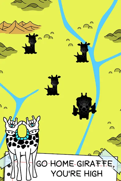 Скачать Giraffe Evolution: Idle Game Mod APK — Безлимитные деньги и алмазы — скриншот 3