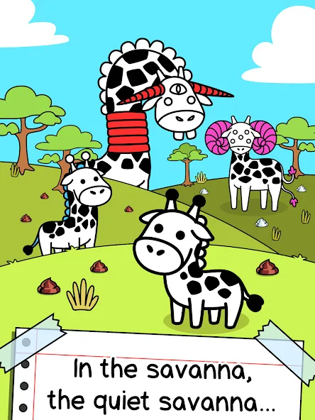 Скачать Giraffe Evolution: Idle Game Mod APK — Безлимитные деньги и алмазы — скриншот 5