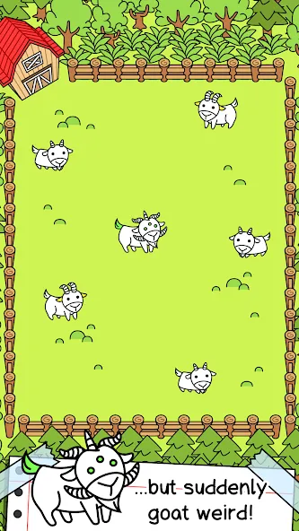 Goat Evolution: Animal Merge на телефон — скачать мод: Безлимитные монеты и ускоренная эволюция — скриншот 2