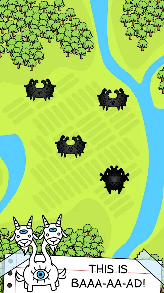 Goat Evolution: Animal Merge на телефон — скачать мод: Безлимитные монеты и ускоренная эволюция — скриншот 3