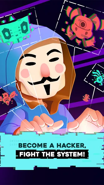 Hacking Hero: Hacker Clicker — скачать мод: Безлимитные деньги и энергия — скриншот 1 Hacking Hero: Hacker Clicker — скачать мод: Безлимитные деньги и энергия — скриншот 1