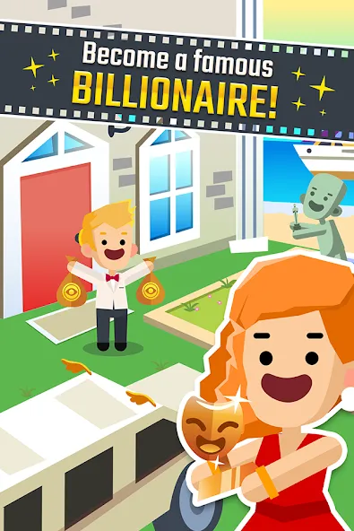 Hollywood Billionaire: Be Rich (Мод: Безлимитные деньги и премиум функции) — скачать на Андроид — скриншот 2 Hollywood Billionaire: Be Rich (Мод: Безлимитные деньги и премиум функции) — скачать на Андроид — скриншот 2
