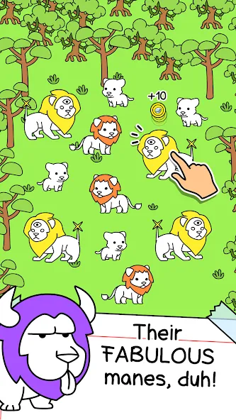 Lion Evolution: Jungle King на телефон — скачать мод: Безлимитные монеты и энергия — скриншот 2 Lion Evolution: Jungle King на телефон — скачать мод: Безлимитные монеты и энергия — скриншот 2