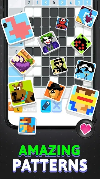 Nonogram Logic Pic: Pictogram взломанный APK — Без рекламы и бесплатные подсказки — скриншот 4 Nonogram Logic Pic: Pictogram взломанный APK — Без рекламы и бесплатные подсказки — скриншот 4