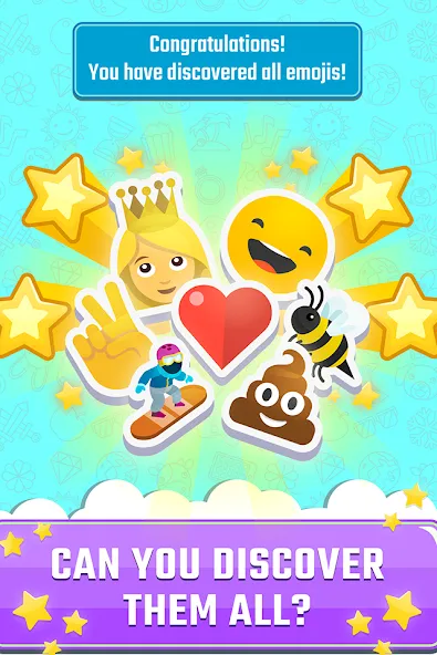 Match The Emoji: Combine All бесплатно на Андроид — мод: Безлимитные подсказки и открыты все уровни — скриншот 4 Match The Emoji: Combine All бесплатно на Андроид — мод: Безлимитные подсказки и открыты все уровни — скриншот 4