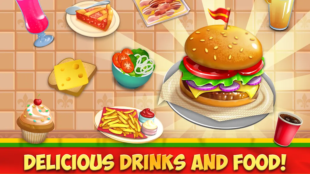 My Burger Shop 2: Food Game мод на Андроид: Безлимитные деньги и продукты бесплатно — скриншот 3