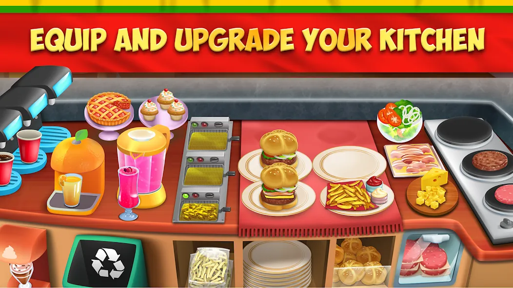 My Burger Shop 2: Food Game мод на Андроид: Безлимитные деньги и продукты бесплатно — скриншот 4