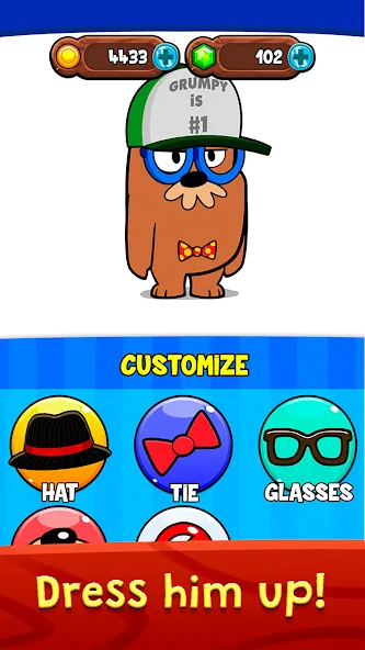 Скачать My Grumpy: Funny Virtual Pet последней версии — Все питомцы и безлимитные монеты — скриншот 3