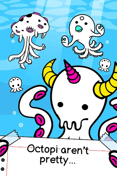 Скачать Octopus Evolution: Idle Game мод — Безлимитные деньги и алмазы — скриншот 1 Скачать Octopus Evolution: Idle Game мод — Безлимитные деньги и алмазы — скриншот 1