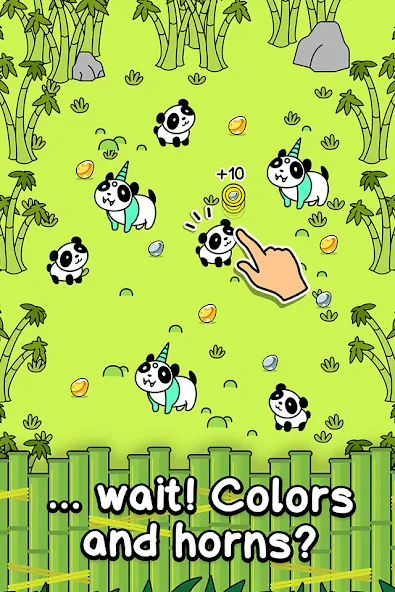 Panda Evolution: Idle Clicker MOD APK скачать на Андроид — Много денег и быстрый прогресс — скриншот 2