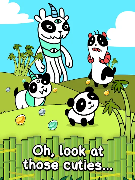 Panda Evolution: Idle Clicker MOD APK скачать на Андроид — Много денег и быстрый прогресс — скриншот 5