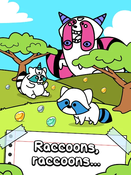Скачать Raccoon Evolution: Idle Mutant бесплатно — Много денег и алмазов — скриншот 5