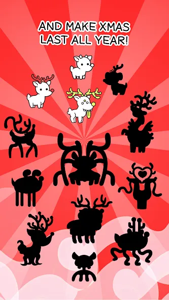 Reindeer Evolution: Idle Game MOD APK скачать на Андроид — Много монет и ускорение — скриншот 4
