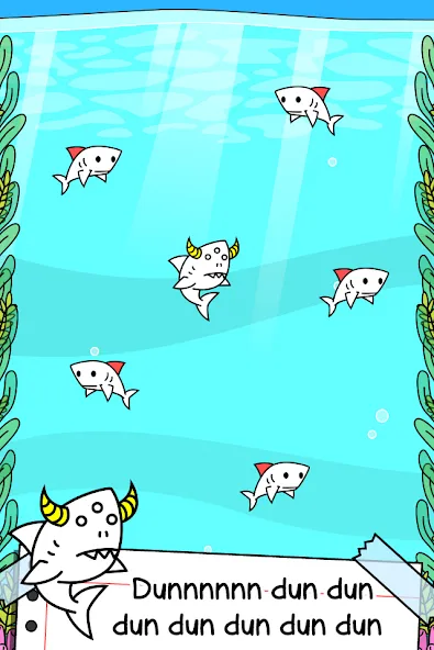Shark Evolution: Idle Game — последняя версия с модом (Безлимитные монеты и быстрая эволюция) — скриншот 2 Shark Evolution: Idle Game — последняя версия с модом (Безлимитные монеты и быстрая эволюция) — скриншот 2
