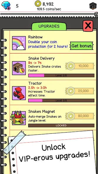 Скачать Snake Evolution: Idle Merge IO мод — Безлимитные деньги и усиленные змеи — скриншот 4 Скачать Snake Evolution: Idle Merge IO мод — Безлимитные деньги и усиленные змеи — скриншот 4