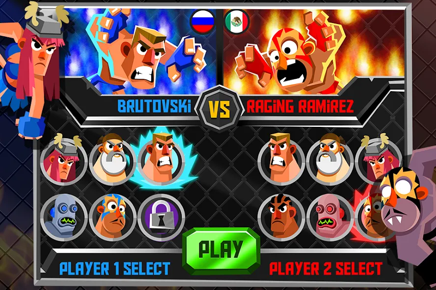 Скачать взлом UFB 2: Fighting Champions Game — Безлимитные деньги и усиленные бойцы — скриншот 2