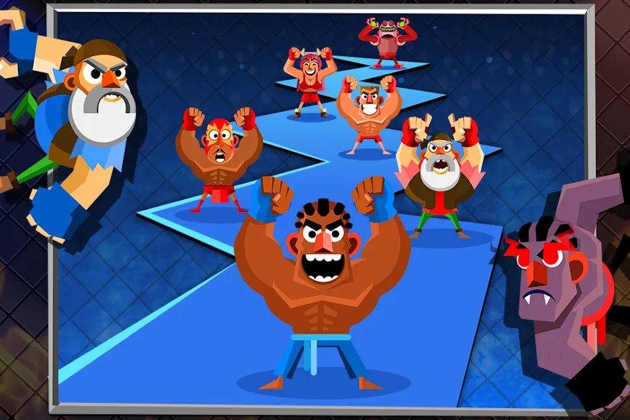 Скачать взлом UFB 2: Fighting Champions Game — Безлимитные деньги и усиленные бойцы — скриншот 3