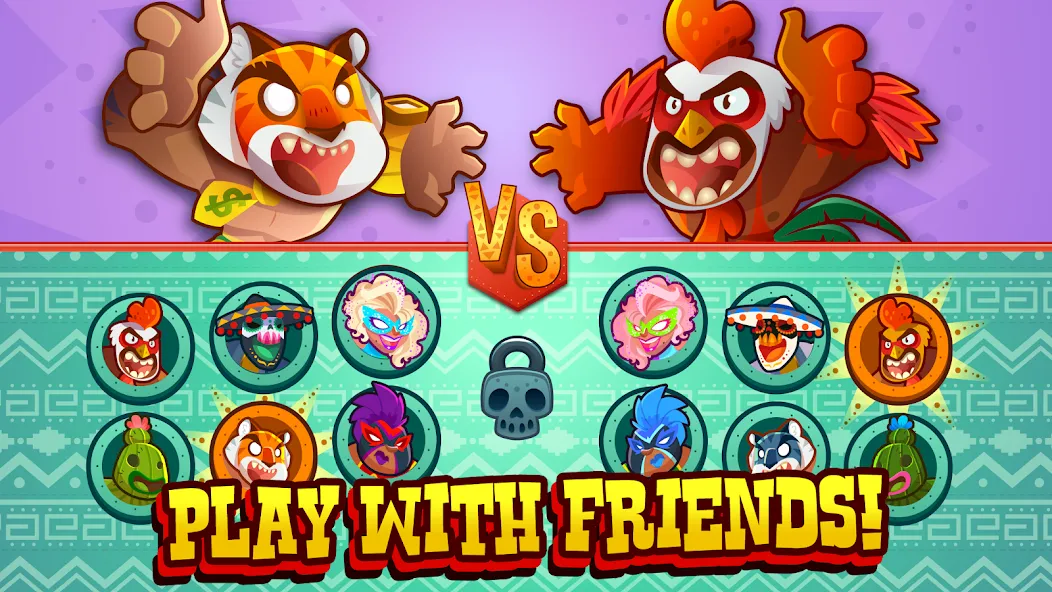 UFB Lucha Libre: Fight Game — взломанная версия, Безлимитные деньги и все бойцы — скриншот 3 UFB Lucha Libre: Fight Game — взломанная версия, Безлимитные деньги и все бойцы — скриншот 3