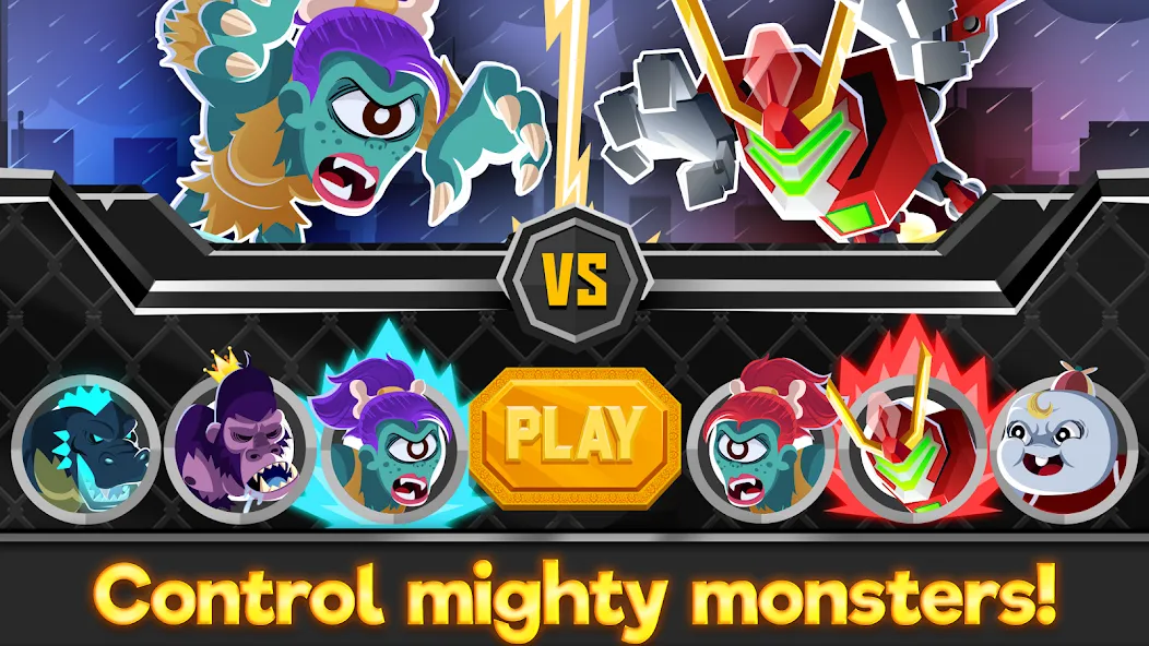 UFB Rampage: Monster Fight — Безлимитные деньги и мощные монстры, скачать мод APK — скриншот 3 UFB Rampage: Monster Fight — Безлимитные деньги и мощные монстры, скачать мод APK — скриншот 3