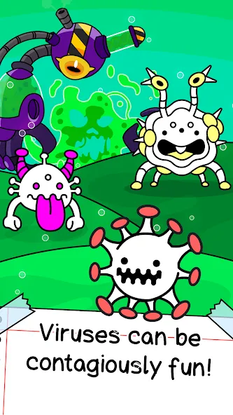 Virus Evolution: Merge Game — скачать мод: Безлимитные монеты и энергия — скриншот 1
