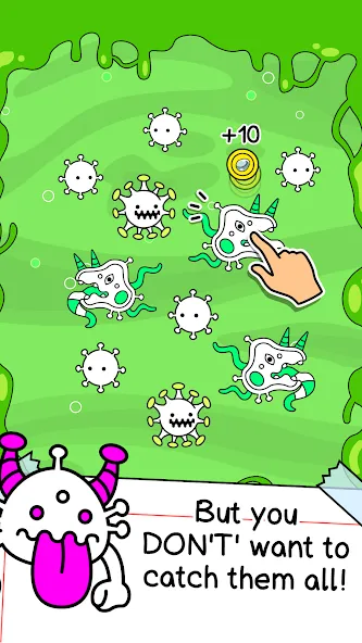 Virus Evolution: Merge Game — скачать мод: Безлимитные монеты и энергия — скриншот 2