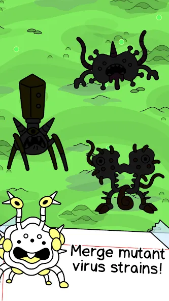 Virus Evolution: Merge Game — скачать мод: Безлимитные монеты и энергия — скриншот 3
