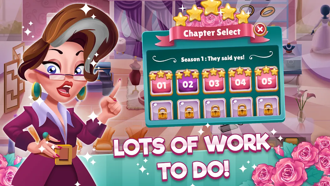Wedding Salon Dash Bridal Shop MOD APK скачать на Андроид — Безлимитные деньги и все наряды — скриншот 4