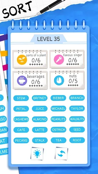 Скачать Word Sort: Association Connect последней версии — Без рекламы и все уровни открыты — скриншот 2