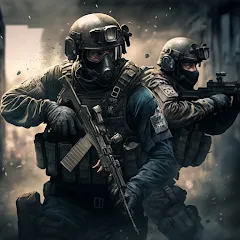 Brutal Strike бесплатно на Андроид — мод: Много денег и все оружие