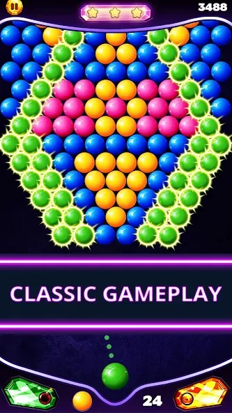 Скачать Bubble Shooter Classic последней версии — Без рекламы и бесконечные жизни — скриншот 2 Скачать Bubble Shooter Classic последней версии — Без рекламы и бесконечные жизни — скриншот 2
