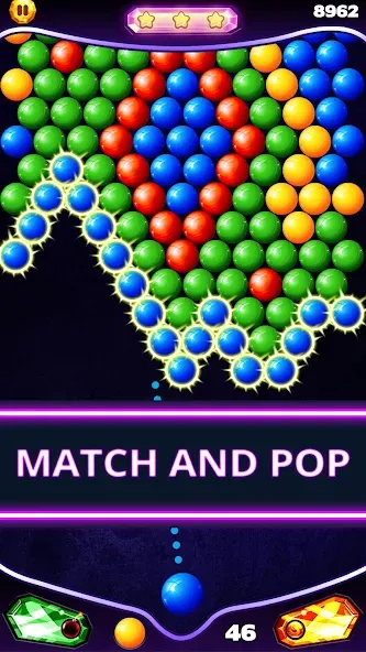 Скачать Bubble Shooter Classic последней версии — Без рекламы и бесконечные жизни — скриншот 4 Скачать Bubble Shooter Classic последней версии — Без рекламы и бесконечные жизни — скриншот 4