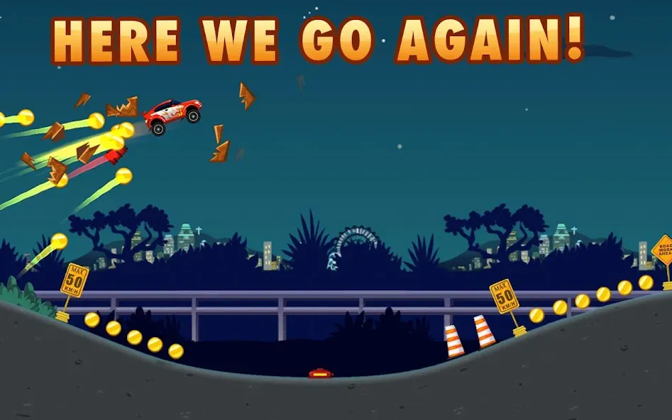 Extreme Road Trip 2 MOD APK скачать на Андроид — Безлимитные деньги и топливо — скриншот 1