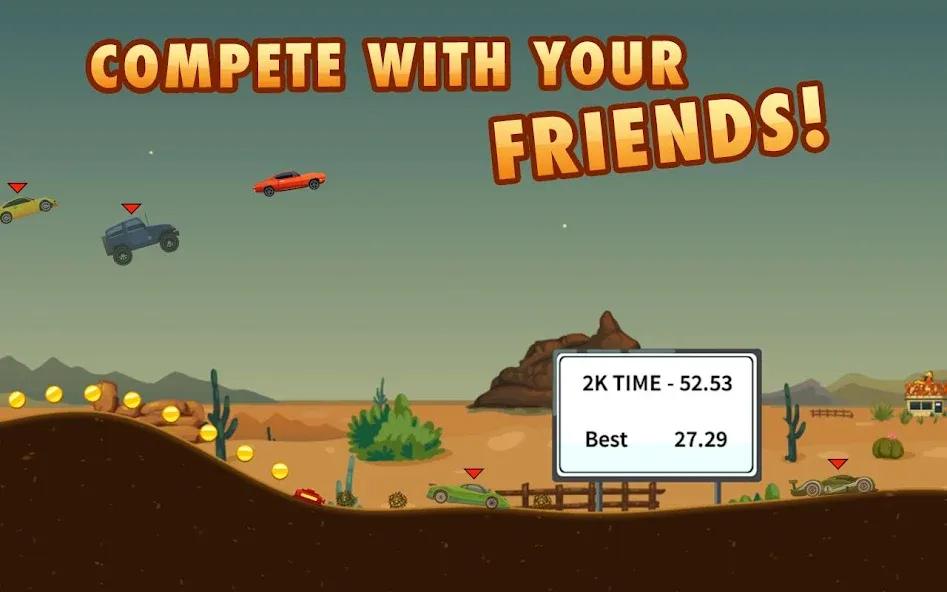Extreme Road Trip 2 MOD APK скачать на Андроид — Безлимитные деньги и топливо — скриншот 3