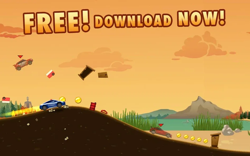 Extreme Road Trip 2 MOD APK скачать на Андроид — Безлимитные деньги и топливо — скриншот 5