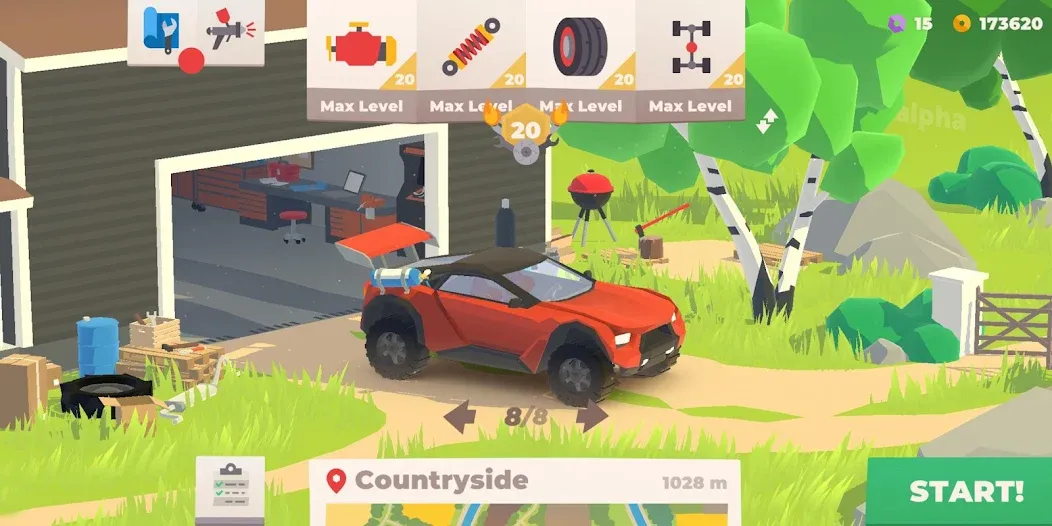 Hillside Drive: car racing взломанный APK — Безлимитные деньги и топливо — скриншот 5 Hillside Drive: car racing взломанный APK — Безлимитные деньги и топливо — скриншот 5