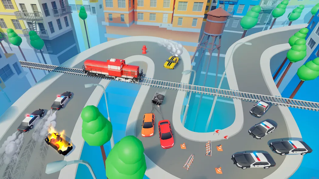 Line Race: Police Pursuit — скачать мод: Безлимитные деньги и все машины открыты — скриншот 2 Line Race: Police Pursuit — скачать мод: Безлимитные деньги и все машины открыты — скриншот 2