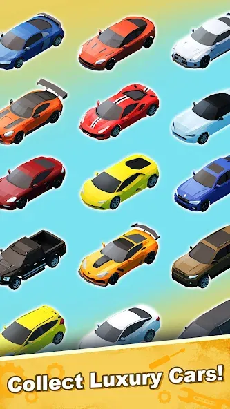 Скачать Car Mechanic Tycoon Mod APK — Безлимитные деньги и всё открыто — скриншот 1