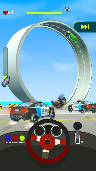 Crazy Rush 3D: Race Master — скачать мод: Безлимитные деньги и всё открыто — скриншот 4