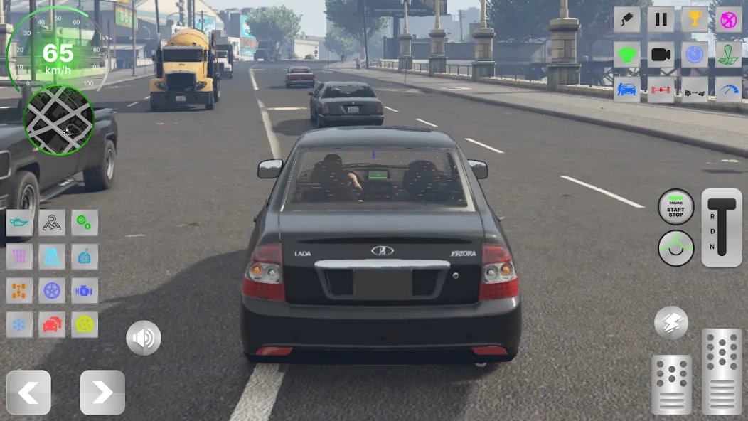 Скачать Лада Приора - Дрифт по России на Андроид с модом — Безлимитные деньги и топливный запас — скриншот 4