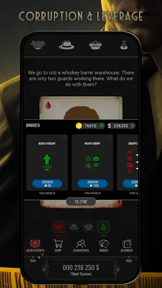 Mafia History MOD APK скачать на Андроид — Безлимитные деньги и оружие — скриншот 4